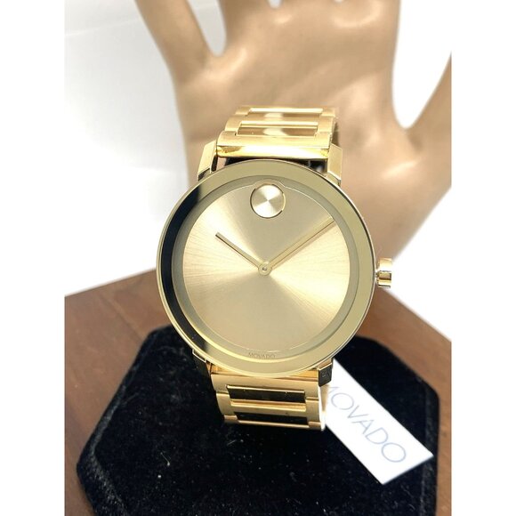 Movado Men's Watch 3600508 Bold Swiss Quartz Gold Tone Stainless Steel 40mm - Picture 1 of 14